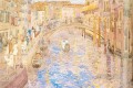 ヴェネツィアの運河の風景 モーリス・プレンダーガスト 水彩